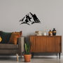 Wallity Mountain - 487 Accesorio de Pared Decorativo de Metal Negro